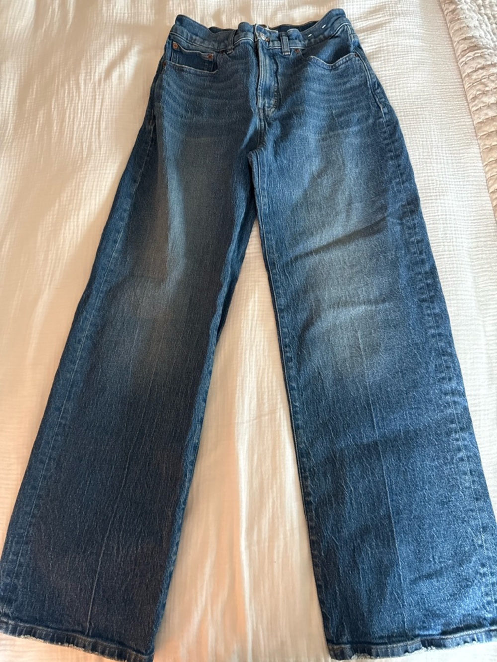 Madewell Women’s Vintage Wide-Leg Dark Blue Jeans